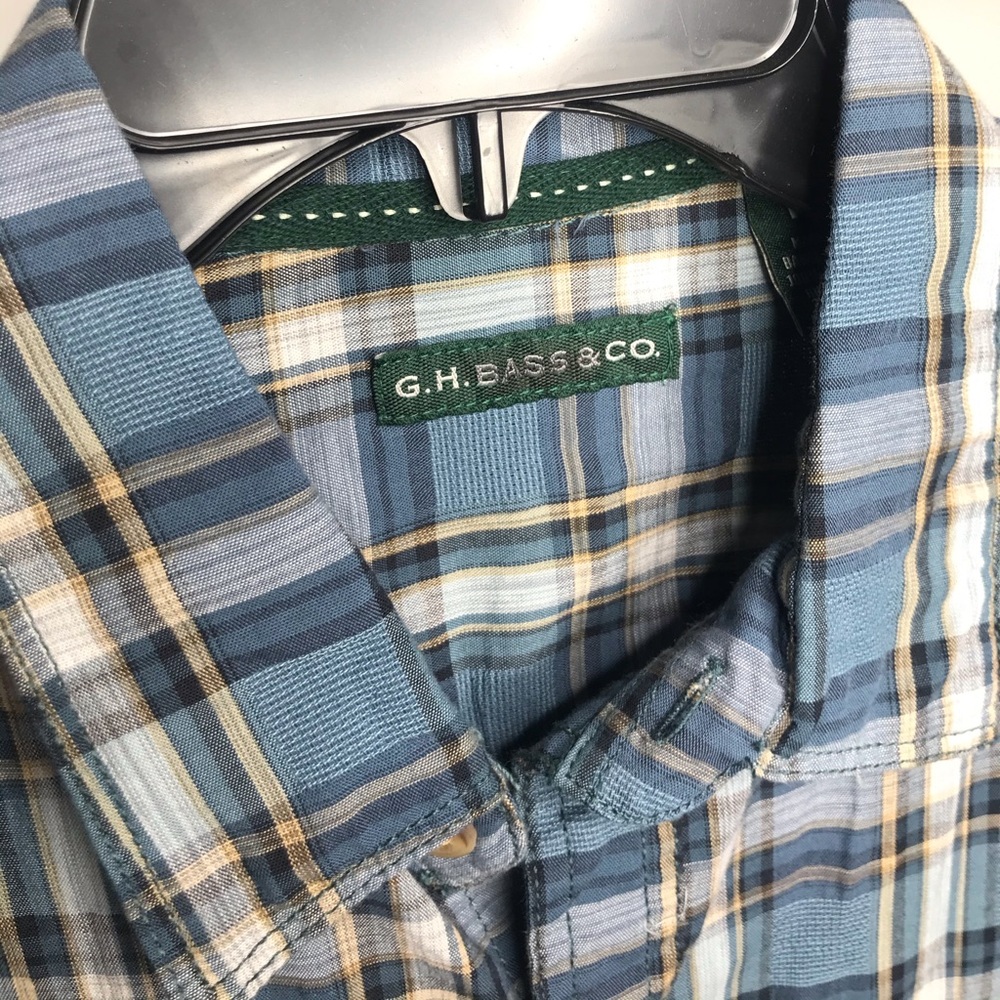 G.H Bass & Co plaid shirt